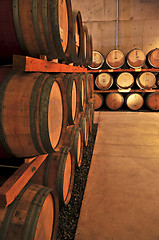 Image showing Wine barrels