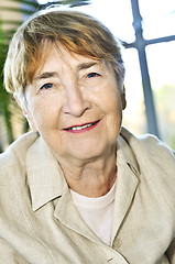 Image showing Elderly woman smiling