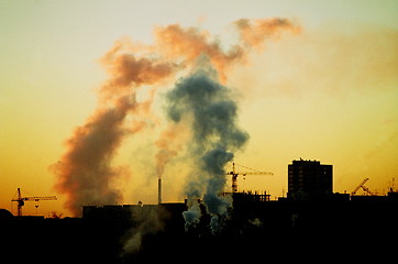 Image showing smoke over city