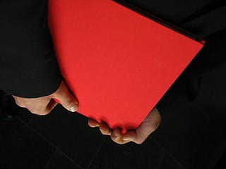 Image showing Diploma and hands