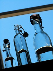 Image showing Bottles of water