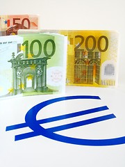Image showing EURO money - notes