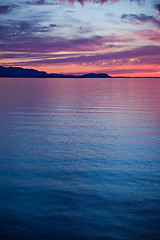 Image showing Strait of Juan de Fuca Sunset