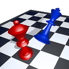 Image showing King chess mate