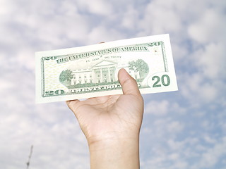 Image showing holding 20 dollar