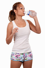 Image showing Cooling down after workout