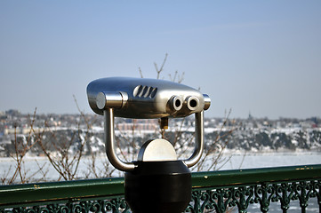 Image showing Binocular, observation deck