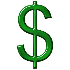 Image showing 3D Dollar Symbol 