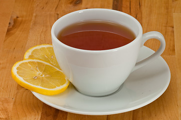 Image showing Tea and lemon 