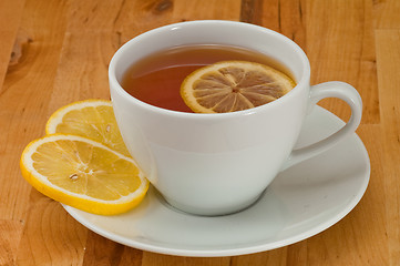 Image showing Tea and lemon 