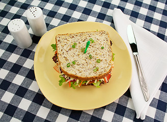 Image showing Jumbo Salad Sandwich