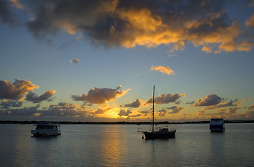 Image showing Old Ketch Sunrise