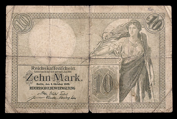 Image showing Bank note of Keiser Germany. 1906. Obverse.