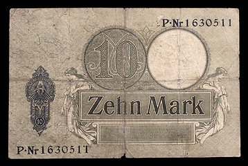 Image showing Bank note of Keiser Germany. 1906. Reverse.