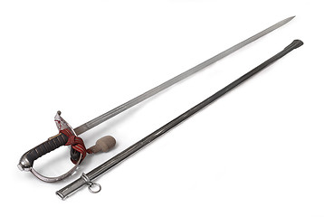 Image showing Swiss cavalry sabre (saber) of 19th century