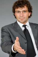 Image showing Friendly businessman