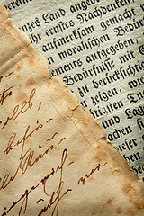 Image showing Old manuscripts