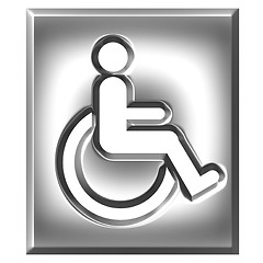 Image showing 3D Silver Special Needs Sign