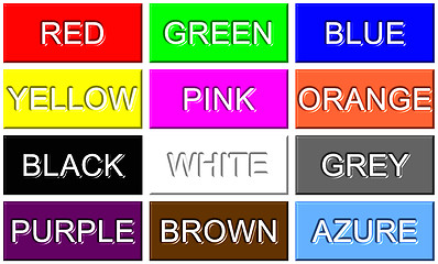 Image showing 3D Color Badges