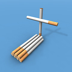 Image showing cigarette grave