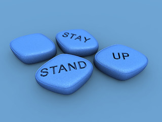 Image showing blue pills