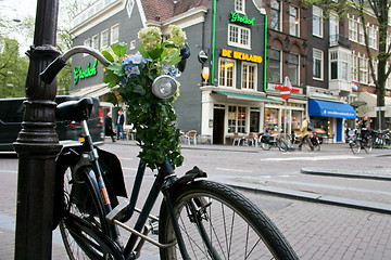 Image showing Bike with Flowers