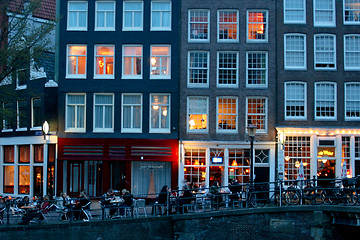 Image showing Restaurant by Canal