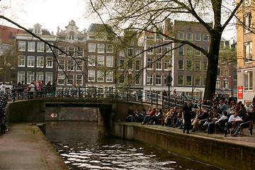 Image showing Restaurant by Canal