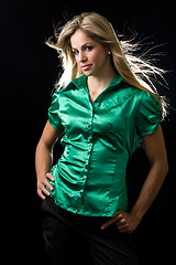 Image showing Green blouse