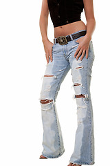 Image showing Ripped jeans