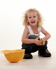 Image showing Happy little boy