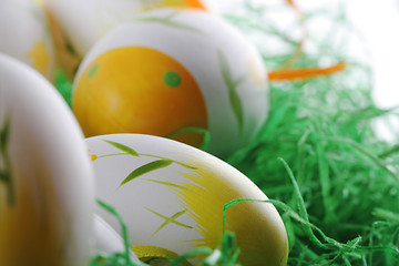 Image showing Painted easter eggs 