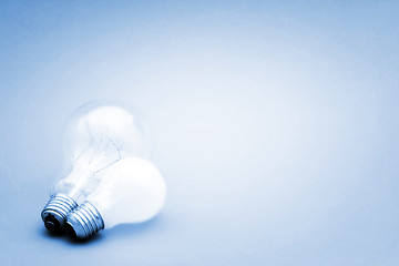 Image showing Background with lit lightbulb