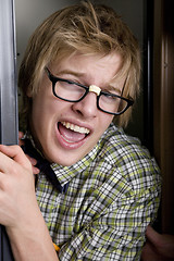 Image showing Geek in Locker