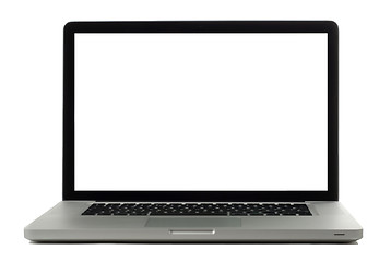 Image showing Laptop isolated on white