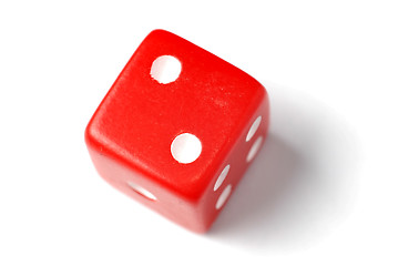 Image showing Red Die - Two at top