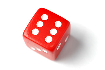 Image showing Red Die - Six at top