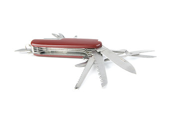 Image showing marketing red swiss army pocket knife tool