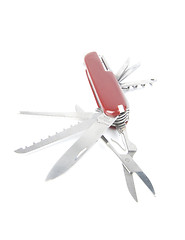 Image showing marketing red swiss army pocket knife tool