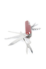 Image showing marketing red swiss army pocket knife tool