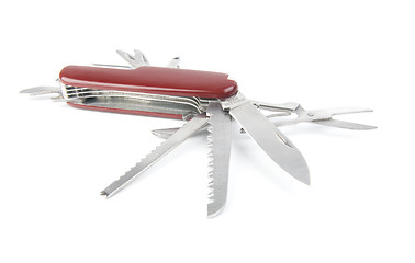 Image showing marketing red swiss army pocket knife tool