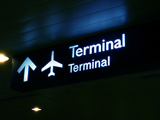 Image showing Terminal Sign Board