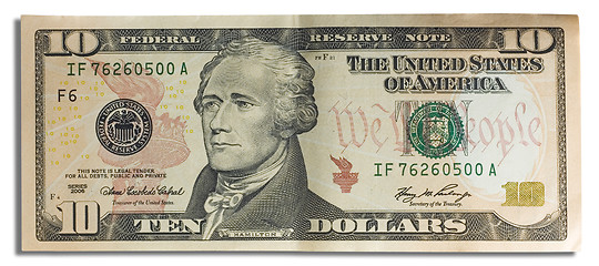 Image showing 10 dollar ten