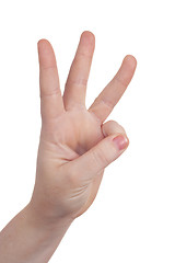 Image showing hand sign symbol