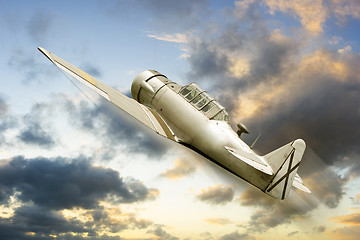 Image showing war propeller fighter plane