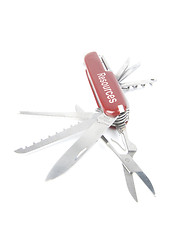 Image showing marketing red swiss army pocket knife tool