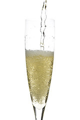 Image showing Champagne glass celebration