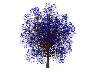 Image showing Blue tree