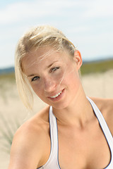 Image showing Beautiful sporty female