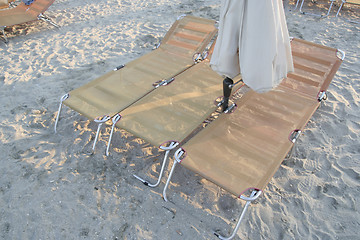 Image showing Sunbeds